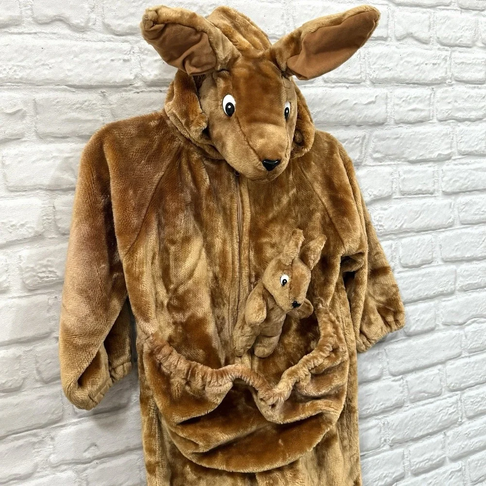 Kids Kangaroo Halloween Costume Sz 7/8 Theater Quality Body Suit Warm Fast Ship!